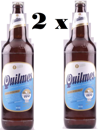 CERVEZA QUILMES 1.2 L X 2 PROMO CERVEZA