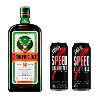 # - JAGERMEISTER + 4 RED BULL 250 cl - DELIVERY
