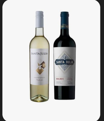 VINO SANTA JULIA CHENIN + MALBEC SIN CARGO- COMBO VINO