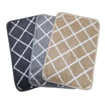 ALFOMBRA BAÑO PELO CORTO RAYADA 40X60