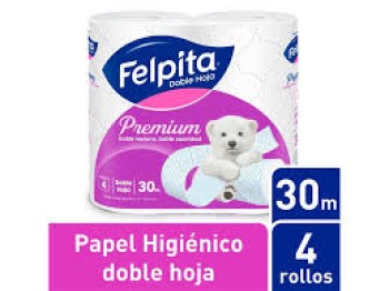 HIGIENICO FELPITA 4X30 DOBLE H. (BULTO X 10)