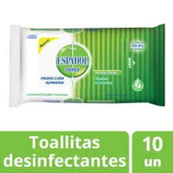 ESPADOL TOALLAS ANTIBAC. 10U