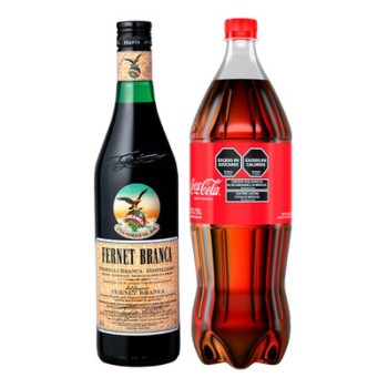 FERNET BRANCA X 750 + COCA COLA X 2.25