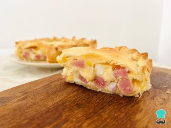 TARTA DE JAMON Y QUESO
