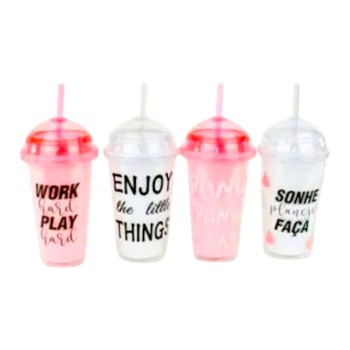 Vaso Tapa Cúpula Frases.