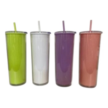Vaso Acrílico Pastel Liso. 750ml.