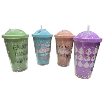 Vaso Frases con Pico Rebatible.