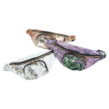 Riñonera Lentejuelas con Brillo 2 Cierres