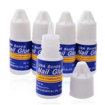 PEGAMENTO UÑA C/U NAIL GLUE GOTERO AZUL