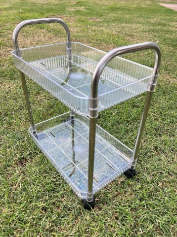 ORGANIZADOR DE ACERO 2 ESTANTES