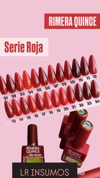 ESMALTE UV/LED SERIE ROJO
