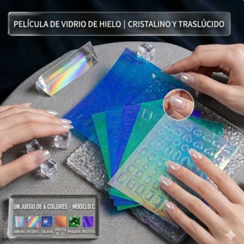 PEGATINA DE UÑAS EFECTO HIELO