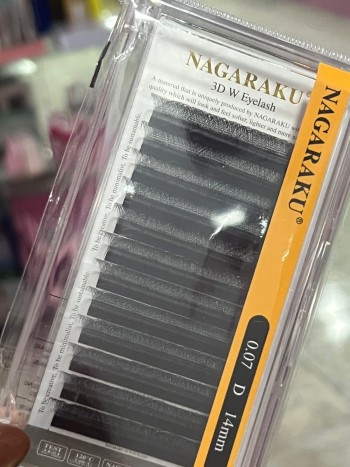 PESTAÑAS NAGARAKU TECNOLOGICA  3D 0.07D MEDIDA 14MM