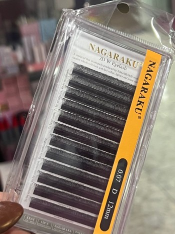 PESTAÑAS NAGARAKU TECNOLOGICA 3D 0.07D MEDIDA 12MM