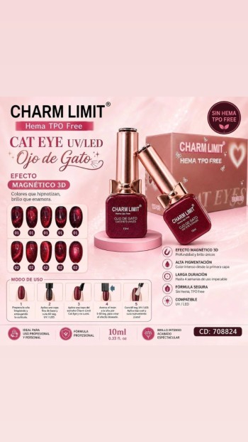 CAT EYE DIAMOND ROJO