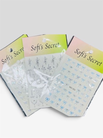 STICKERS SURTIDOS 5D CON STRASS