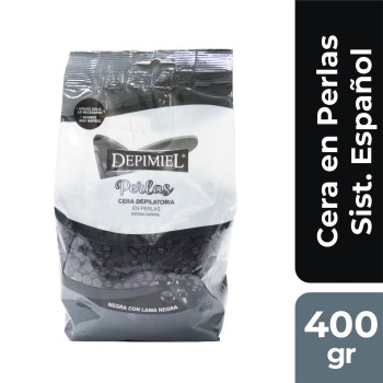 CERA EN PERLAS NEGRA 400gs
