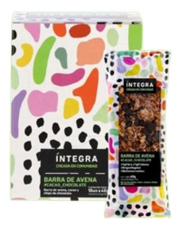 INTEGRA - Barras base Avena con Cacao y Chocolate - 10 x 42 grs