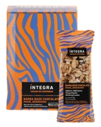INTEGRA - Barras base Avena con Maní y Arándanos - 10 x 41 grs