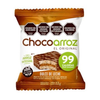 CHOCOARROZ - Alfajor relleno DDL y baño choco negro (30 unid. x 22 grs)