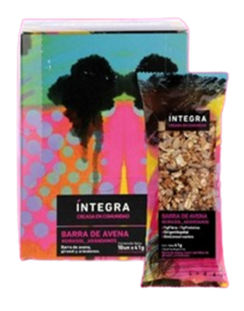 INTEGRA - Barras base Avena con Girasol y Arándanos - 10 x 41 grs