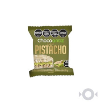 CHOCOARROZ - Alfajor relleno Pistacho y baño choco blanco (30 unid. x 22 grs)