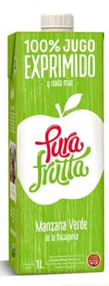 PURA FRUTTA - Jugo exprimido 100% sabor Manzana Verde x 1000 cc