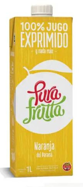 PURA FRUTTA - Jugo exprimido 100% sabor Naranja del Paraná x 1000 cc