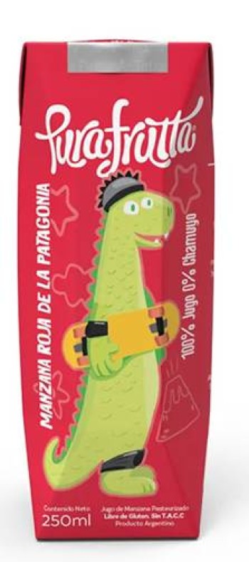 PURA FRUTTA - Jugo exprimido 100% sabor Manzana Roja x 250 cc