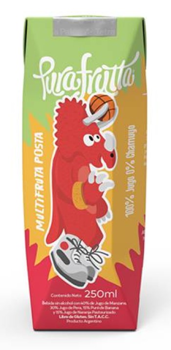 PURA FRUTTA - Jugo exprimido 100% sabor Multifruta x 250 cc