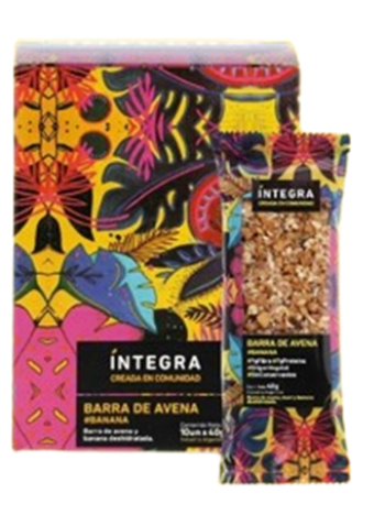 INTEGRA - Barras base Avena con Banana - 10 x 40 grs