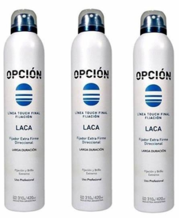 Spray Fijador Cabello Laca Opcion Larga Duracion 390ml