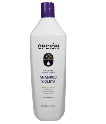 Shampoo Matizador Violeta Cabello Rubio Opción X900ml ref9439