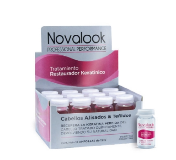 Novalook Ampollas Tratamiento Restaurador Keratinico 15ml