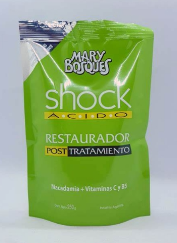 MARY BOSQUES SHOCK ACIDO SOBRE x 250 grs.