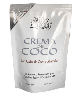 MARY BOSQUES CREMA DE COCO CON ACEITE DE COCO Y ALMENDRAS SOBRE x 250 gr.