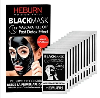 Mascara Peel Off Black Mask Heburn Limpieza Facial Unidad