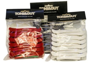 pinza plastico x 6 toni & guy