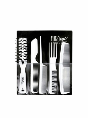 estuche 4 peines profesional y esqueleto blanco