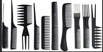 Set 10 Peines negro negro