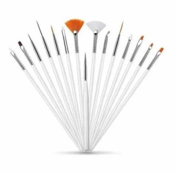 Kit de 15 pinceles para nail art