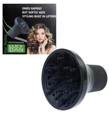Lucydan difusor universal para secador de pelo rizado color negro