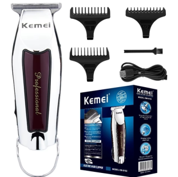 Recortadora Kemei Km-9163 Plateada 220v