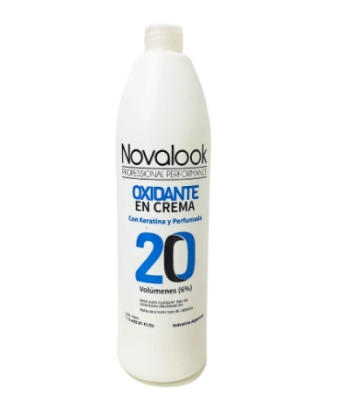 Oxidante En Crema Novalook Con Keratina 20 Volumenes 1 Litro