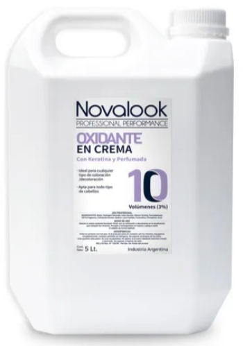 Oxidante5L  En Crema Novalook Con Keratina 10 Volumenes