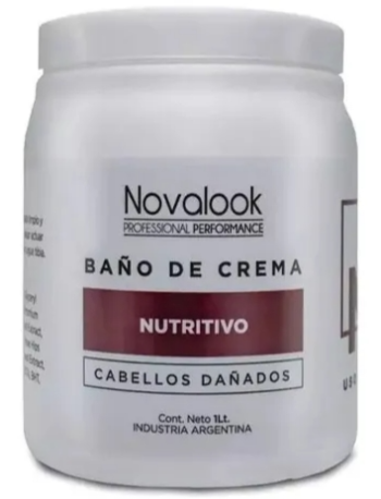 Novalook Baño de Crema Nutritivos (Cabellos Dañados) 1kl