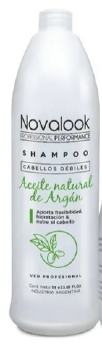 shampoo 1L aceite natural de argan novalook