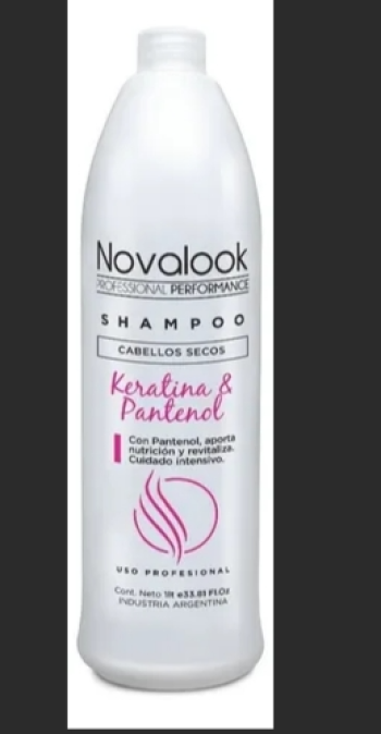 shampoo keratina y pantenol 2.9l novalook