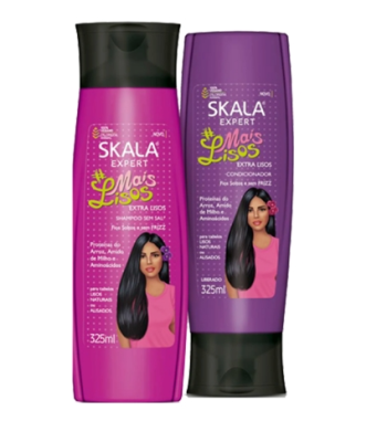 Skala Kit De Shampoo Mas Acondicionaor Mais Lisos Anti Frizz