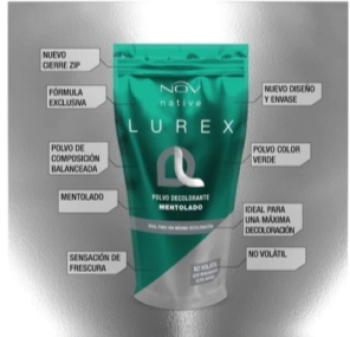 Nov Polvo Decolorante Lurex Mentolado Ultra Rápido 690g